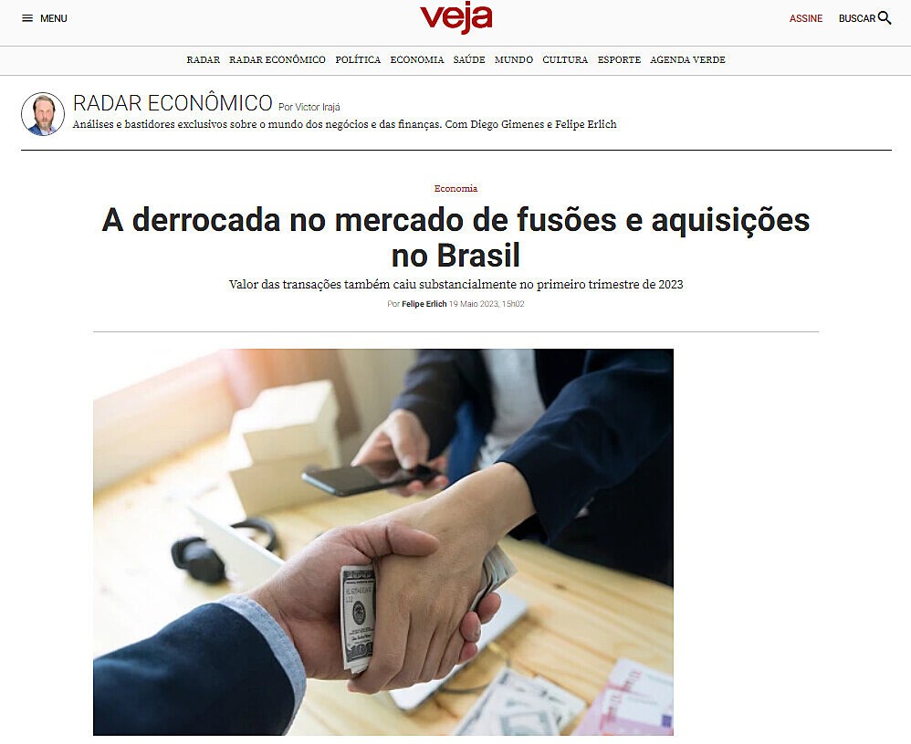 A derrocada no mercado de fuses e aquisies no Brasil